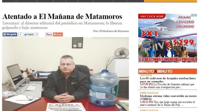 Sacan del país a director de El Mañana de Matamoros