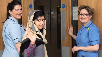 Malala sale del hospital en Reino Unido