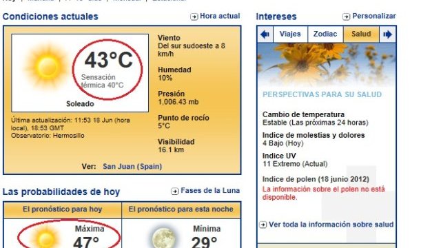 Hermosillo, Sonora alcanza los ¡48°C!