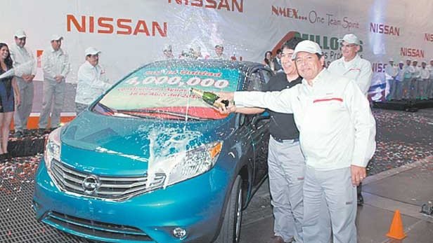 Celebra Nissan de México su unidad 4 millones