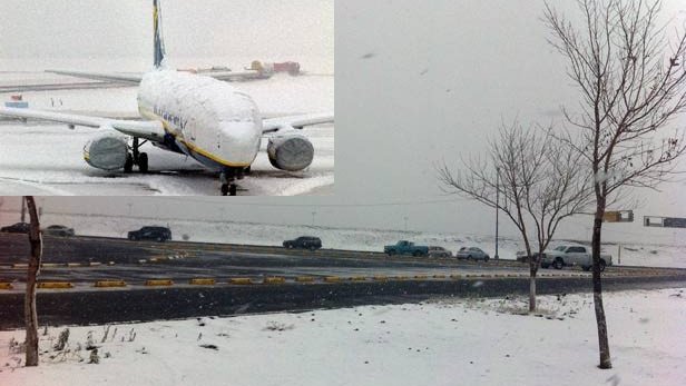 Cancelan dos vuelos en Juárez, por intensa nevada