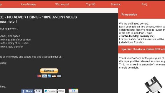 Anonymous denuncia un clon engañoso de Megaupload