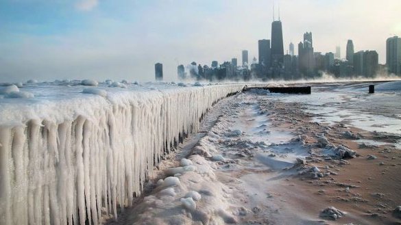 Chicago: les cayó una pequeña era glacial