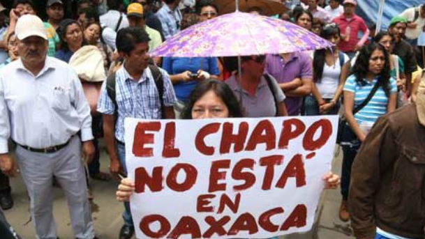 Protesta CNTE contra presencia militar en Oaxaca 