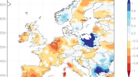 En Europa está lloviendo menos de la mitad de lo normal