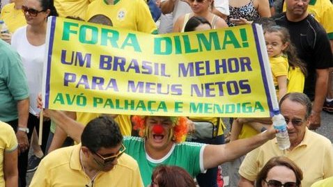 Protestan contra Rousseff en Brasil por caso de corrupción