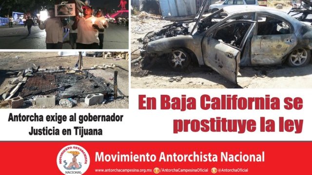 Antorchistas de Chihuahua exigen justicia para familias agredidas en Tijuana