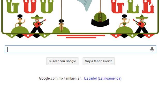 Google dedica doodle al Día de la Independencia de México