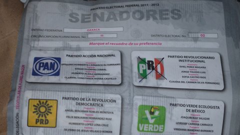 Descubren en Oaxaca boletas electorales marcadas a favor del PRI   