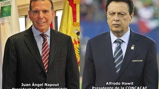 Detienen a presidentes de Concacaf y Conmebol