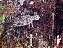 Soberbio arte prehispánico en los petrograbados de San Nicolás de la Joya